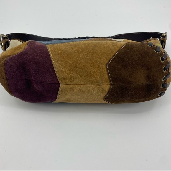 Coach 2004 suede patchwork hobo F04s-9587 - Picture 4 of 13